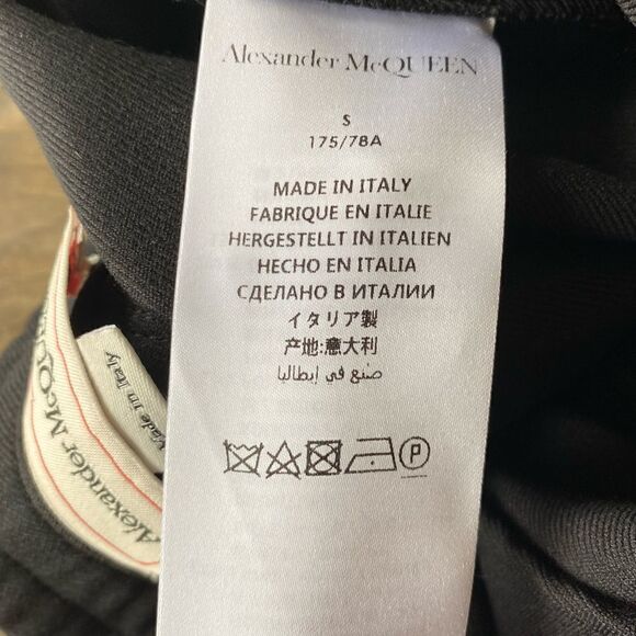 Alexander McQUEEN Trouser Jogger Pants Small Wool Blend Zipper Detail - Picture 4 of 8